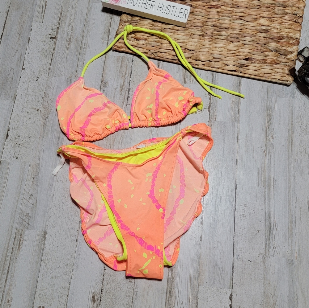 Vintage high cut bikini